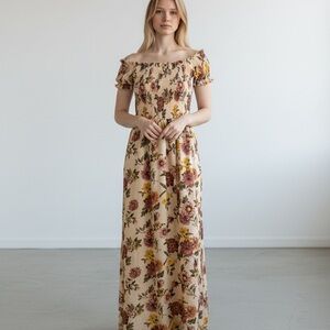 J for Justify Floral Off-Shoulder Maxi Dress